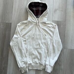 Off White American Eagle Plaid Hood Lined Hoodie Size Medium Men's